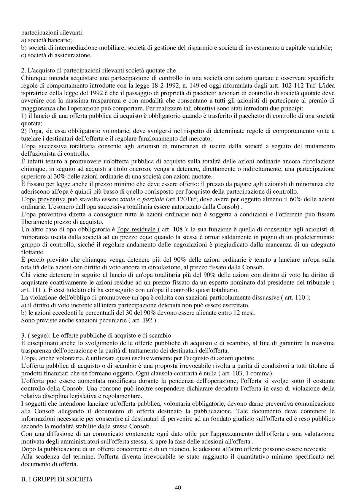 Diritto Commerciale - Riassunto Del Campobasso Parte 5 - Partecipazioni ...