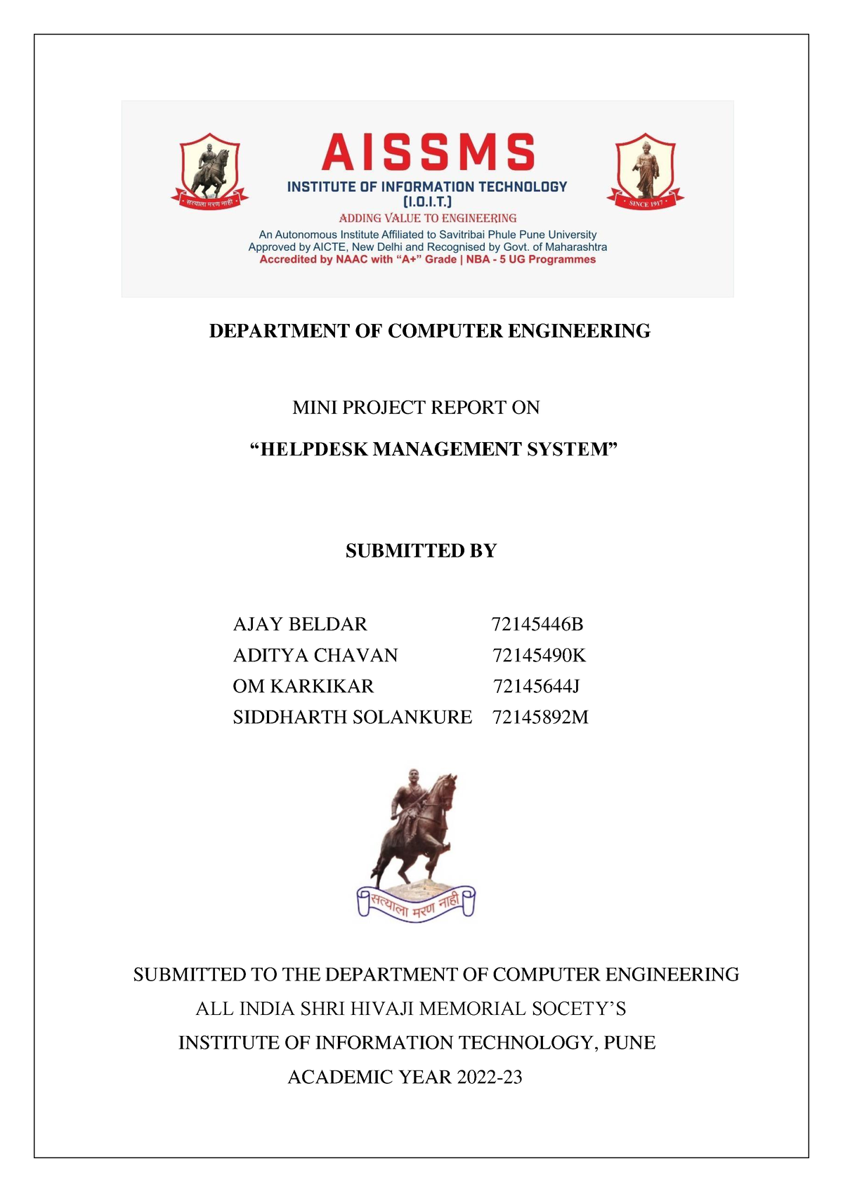 Dbms Project Report Sql - DEPARTMENT OF COMPUTER ENGINEERING MINI ...