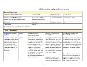 Science Methods Task - EDUC4240 Task - 5E Lesson Plan Template General ...