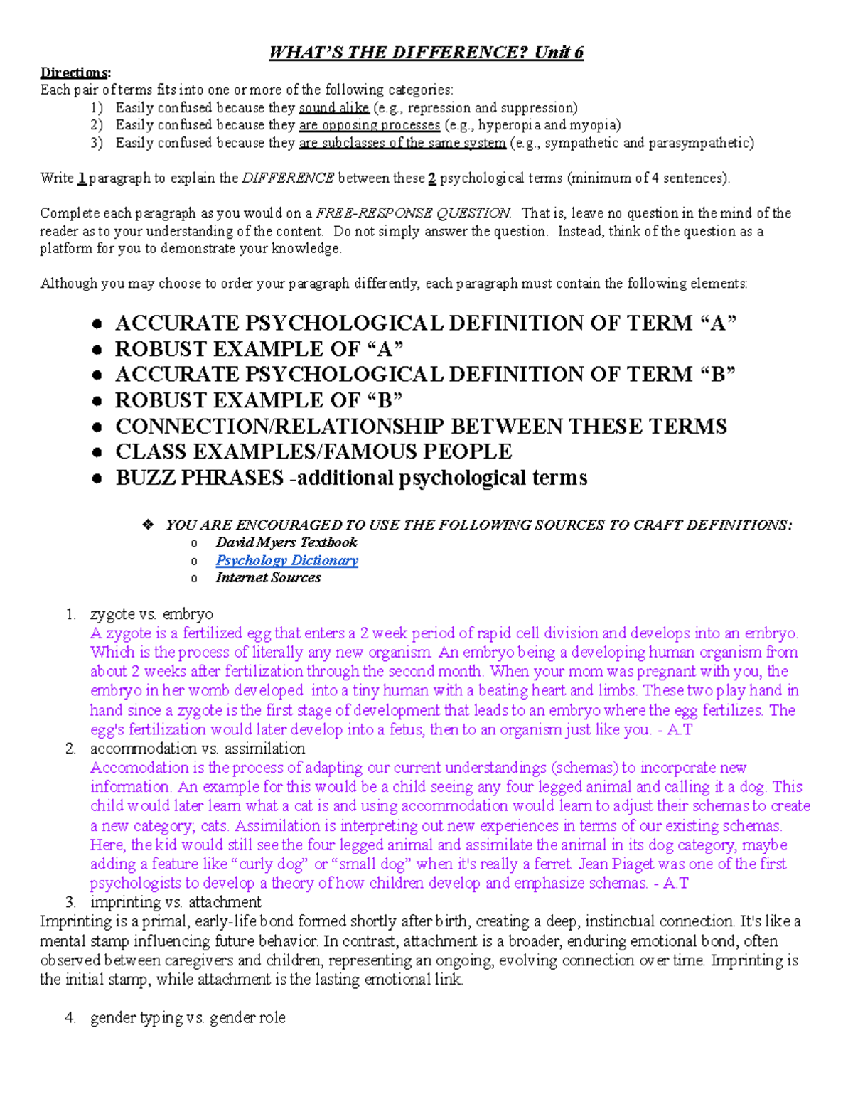 Copy of What's the Difference Unit 6 WHAT’S THE DIFFERENCE? Unit 6