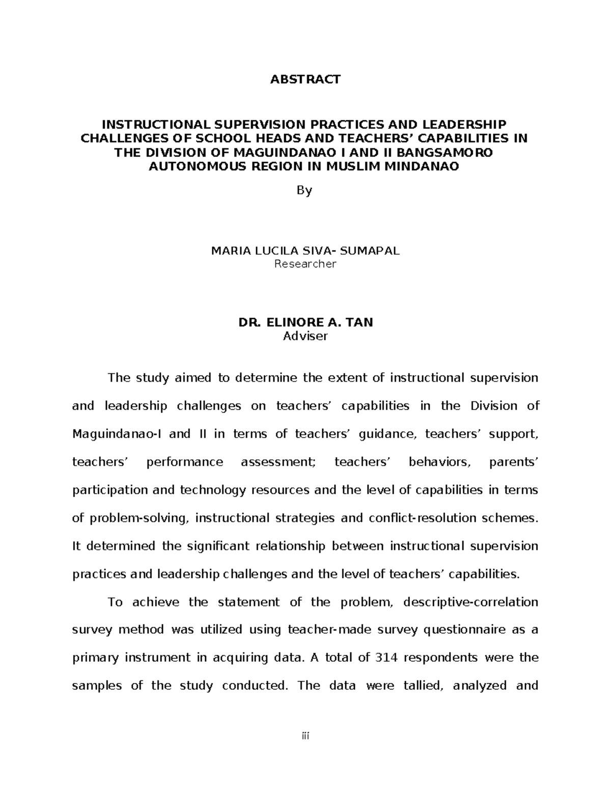 3. Abstract - I hope it will help students for their research ...