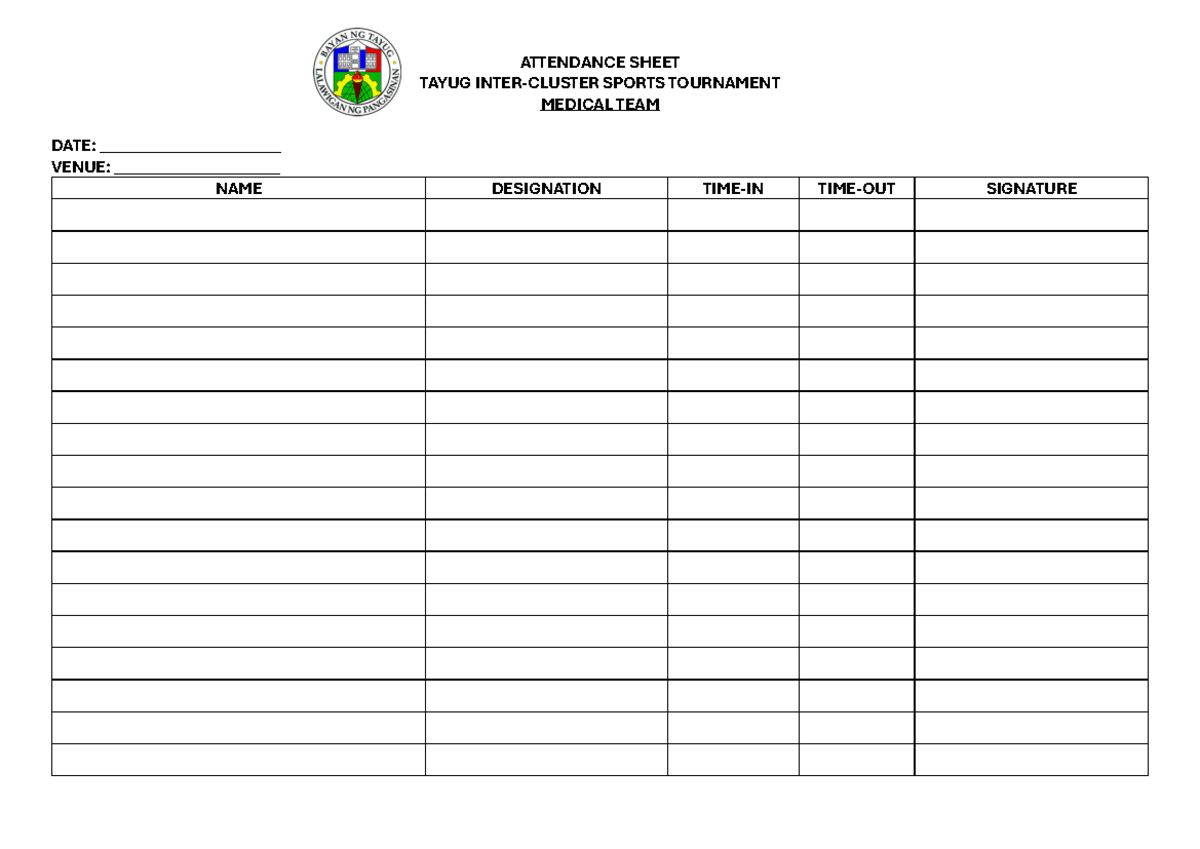 Attendance- Sheet- Medics - Enterprise Resource Planning - ATTENDANCE ...