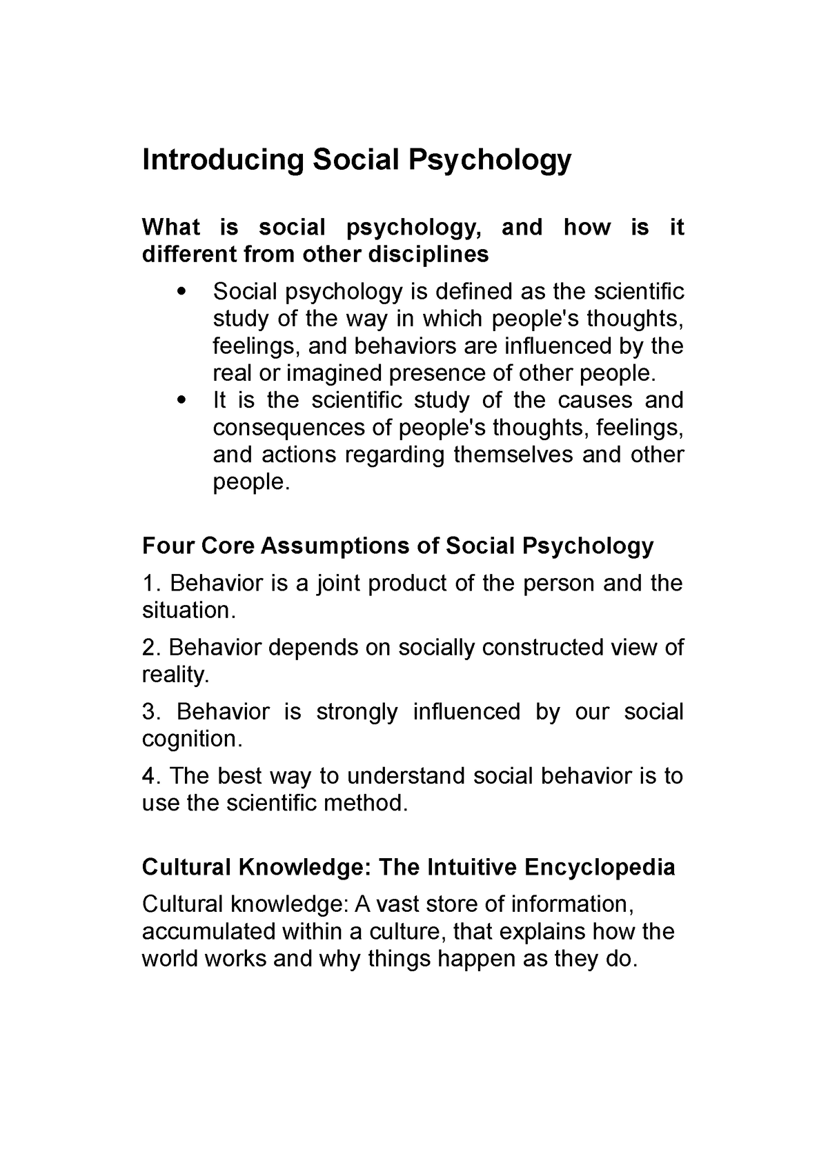 research study about social psychology