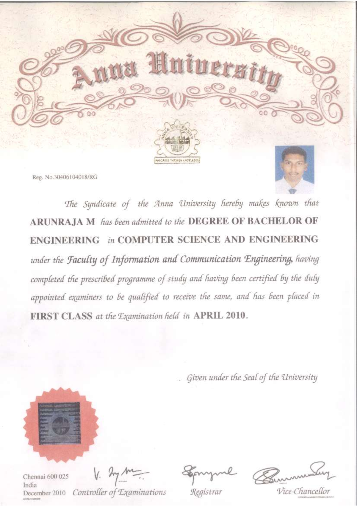 UG Degree - Computer Science and Engineering - Studocu