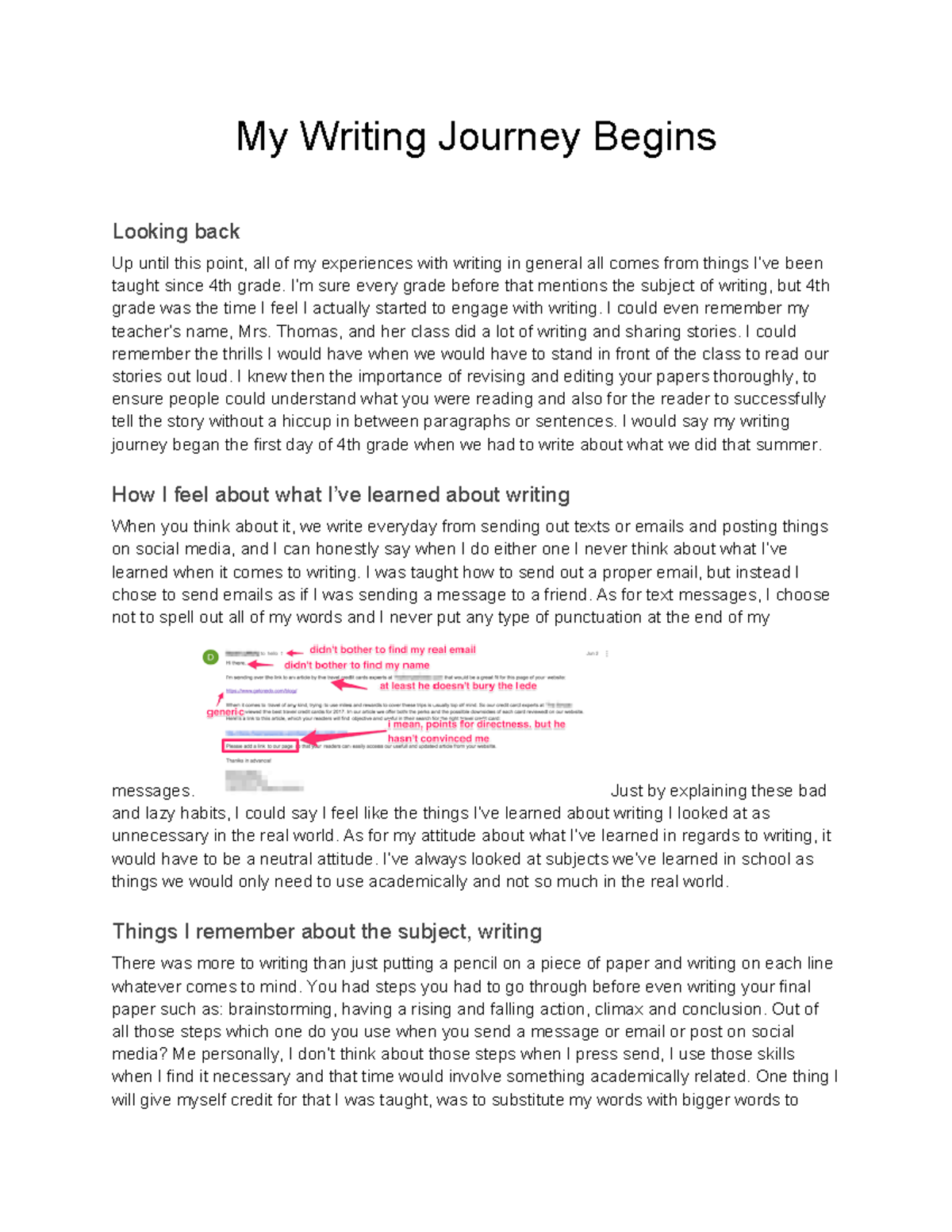 My writing journey begins - My Writing Journey Begins Looking back Up ...