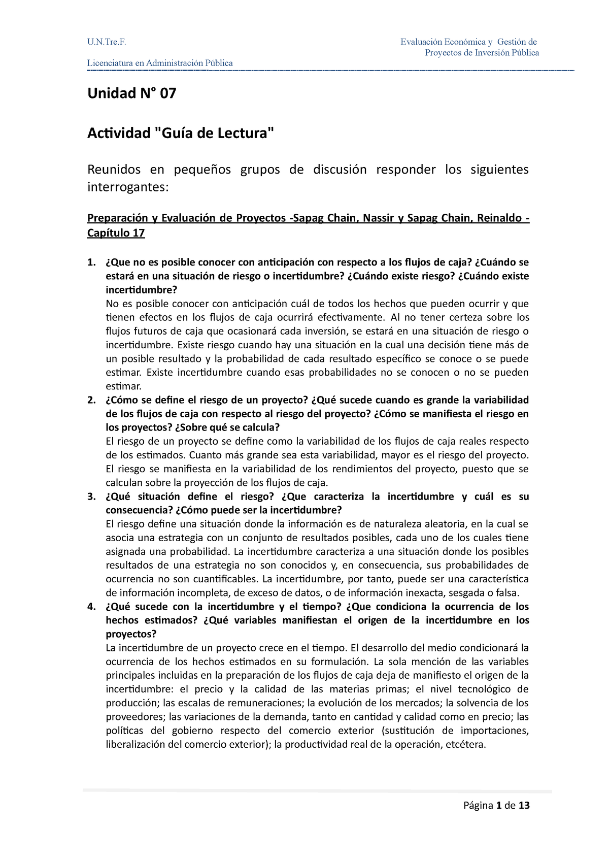 Actividad Unidad 07 Resuelta - Proyectos De Inversión Pública ...