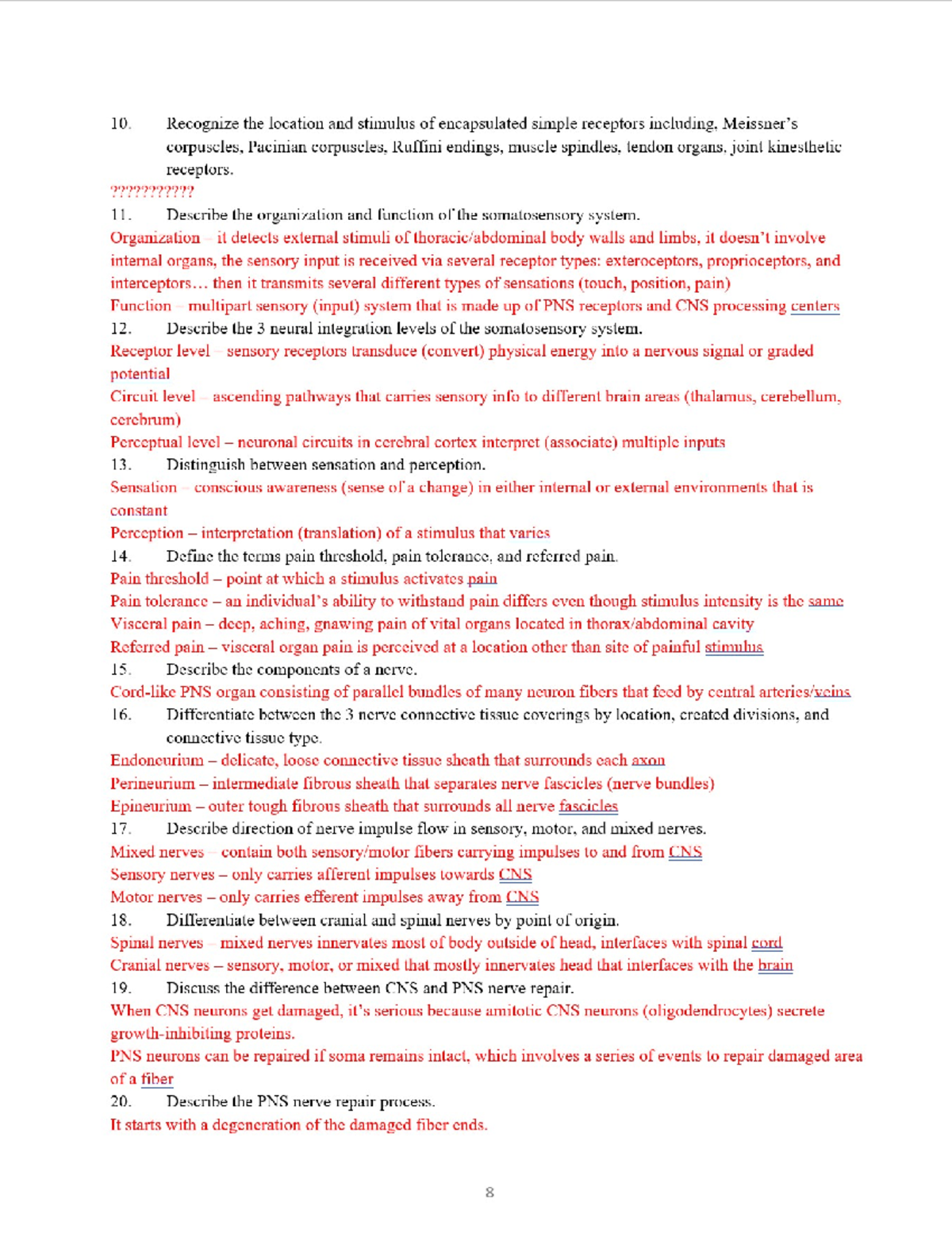 Exam 1 Study Guide Page 8 - BMD 252 - Studocu