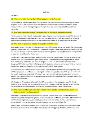 Unit One - Part Three - Fourth Chapter of book reading with answers to ...