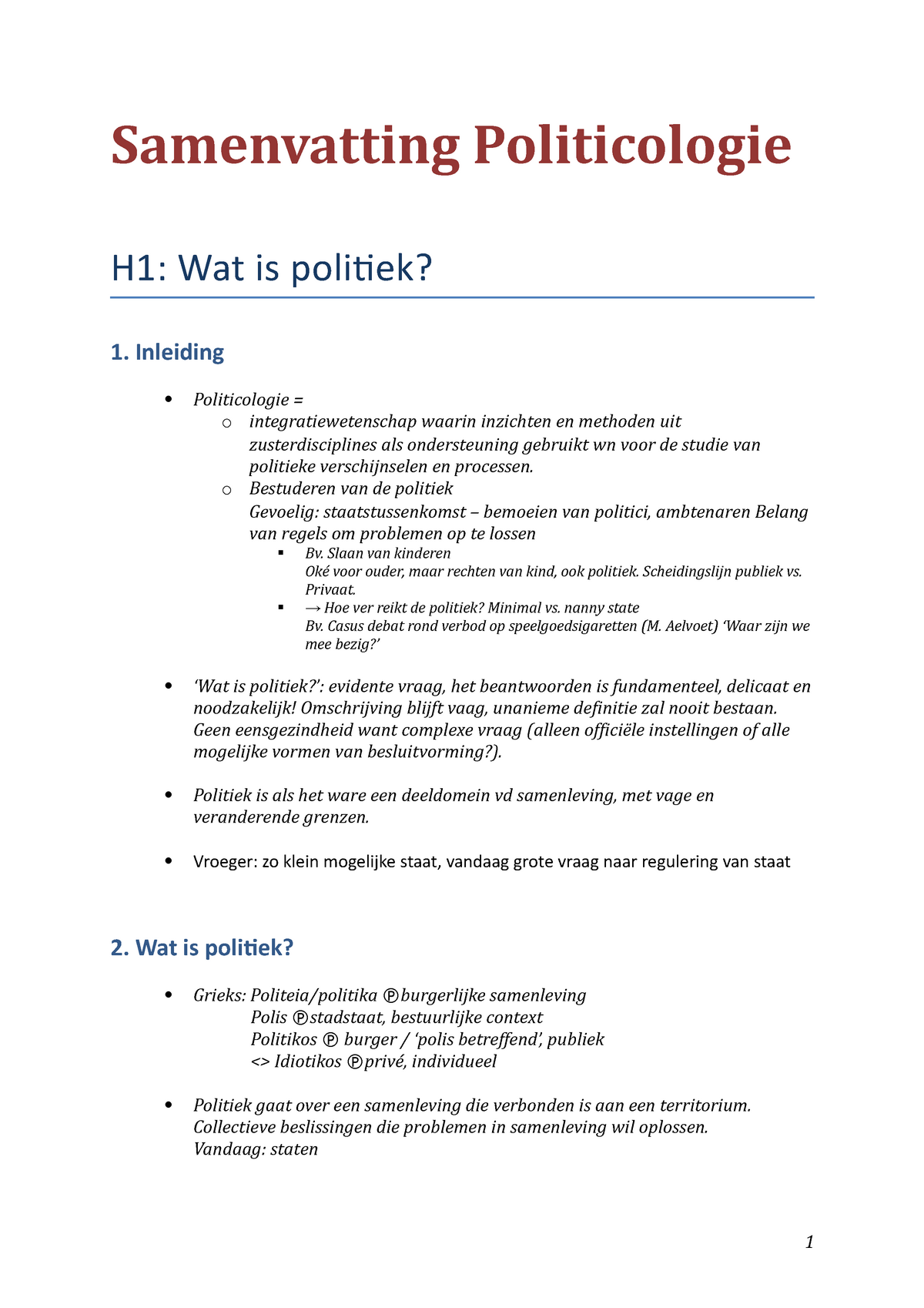 Samenvatting Een Plattegrond Van De Macht Inleiding Tot Politiek En Politieke Wetenschappen 2925