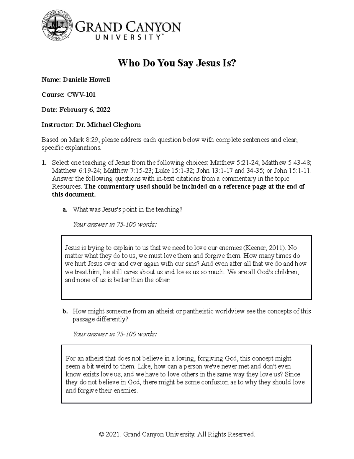 CWV 101 301 RS T4Who Do You Say Jesus Is Online Who Do You Say Jesus