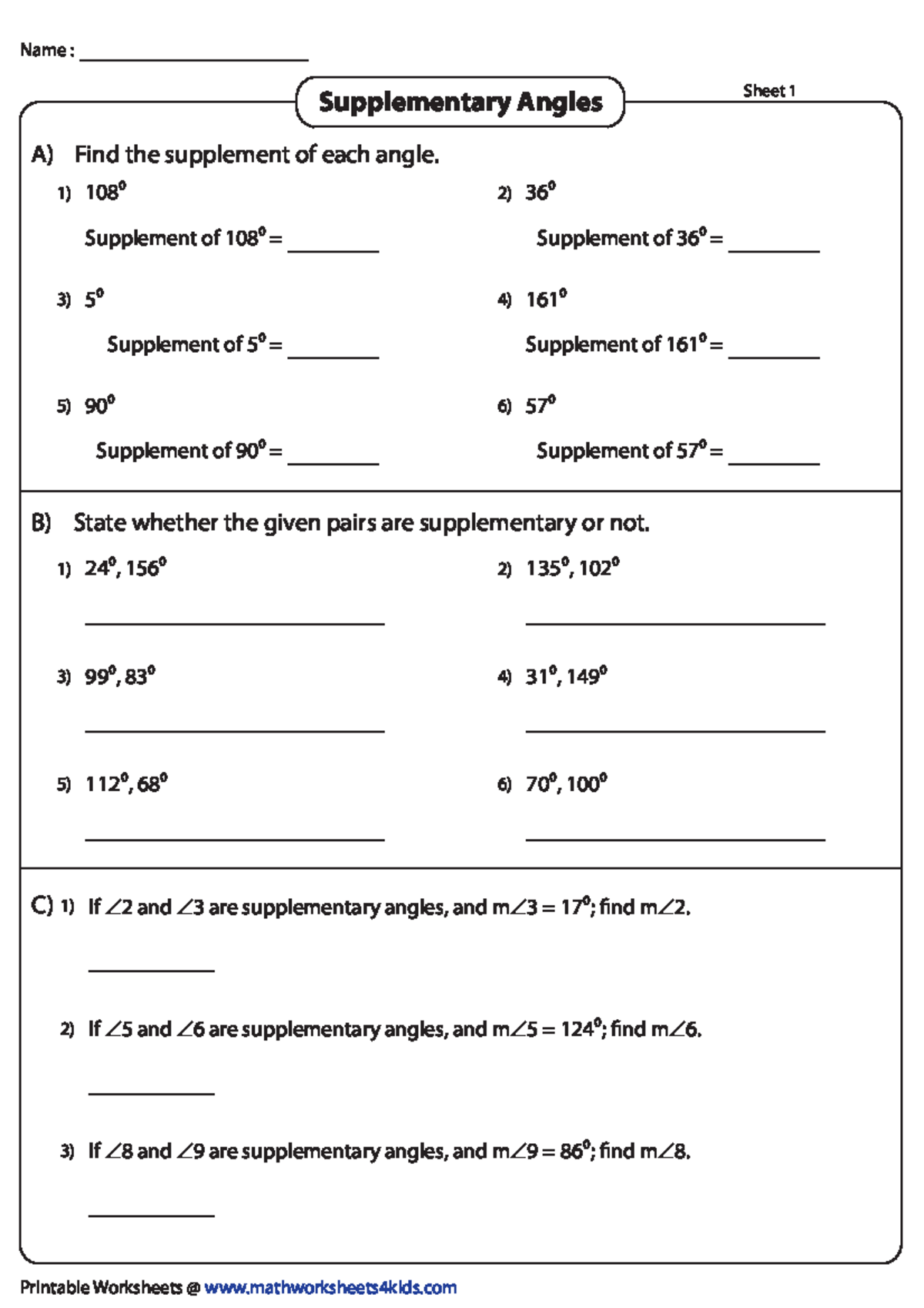 Supplementary-angles-1 - - Studocu