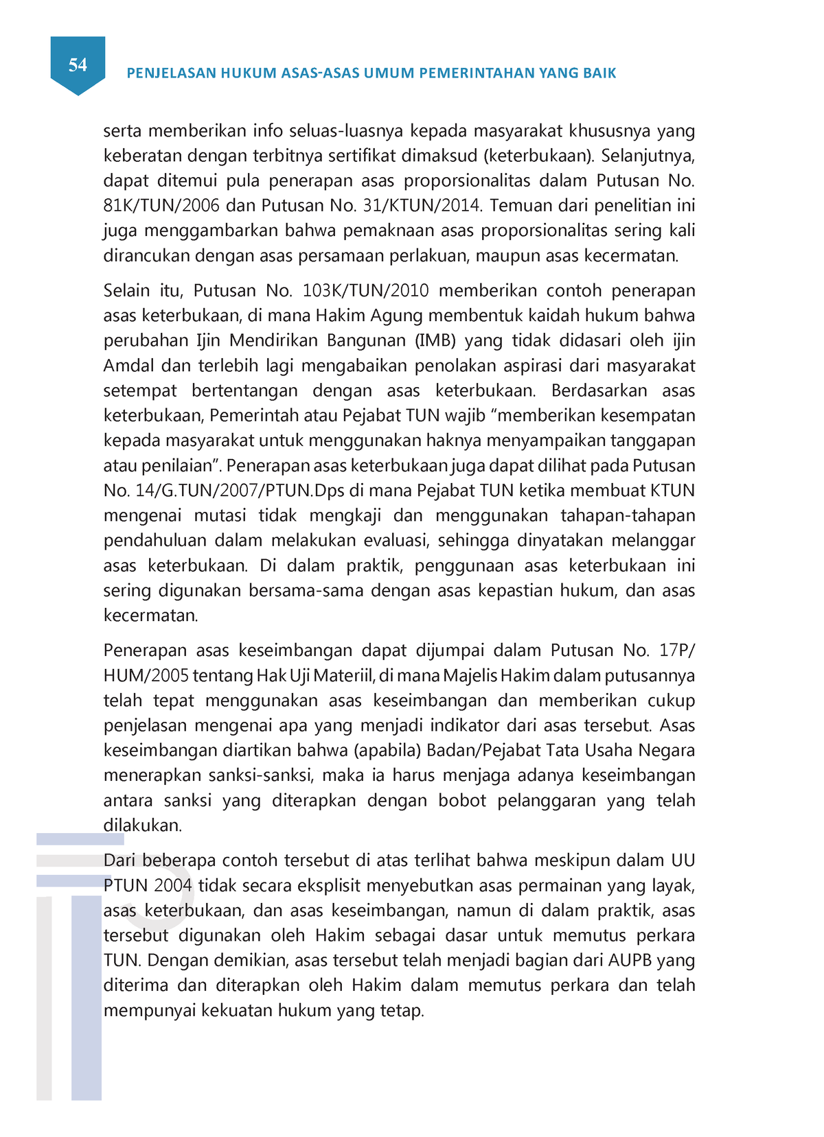 Penjelasan Hukum ASAS ASAS UMUM Pemerintahan YANG BAIK 15 - 54 ...