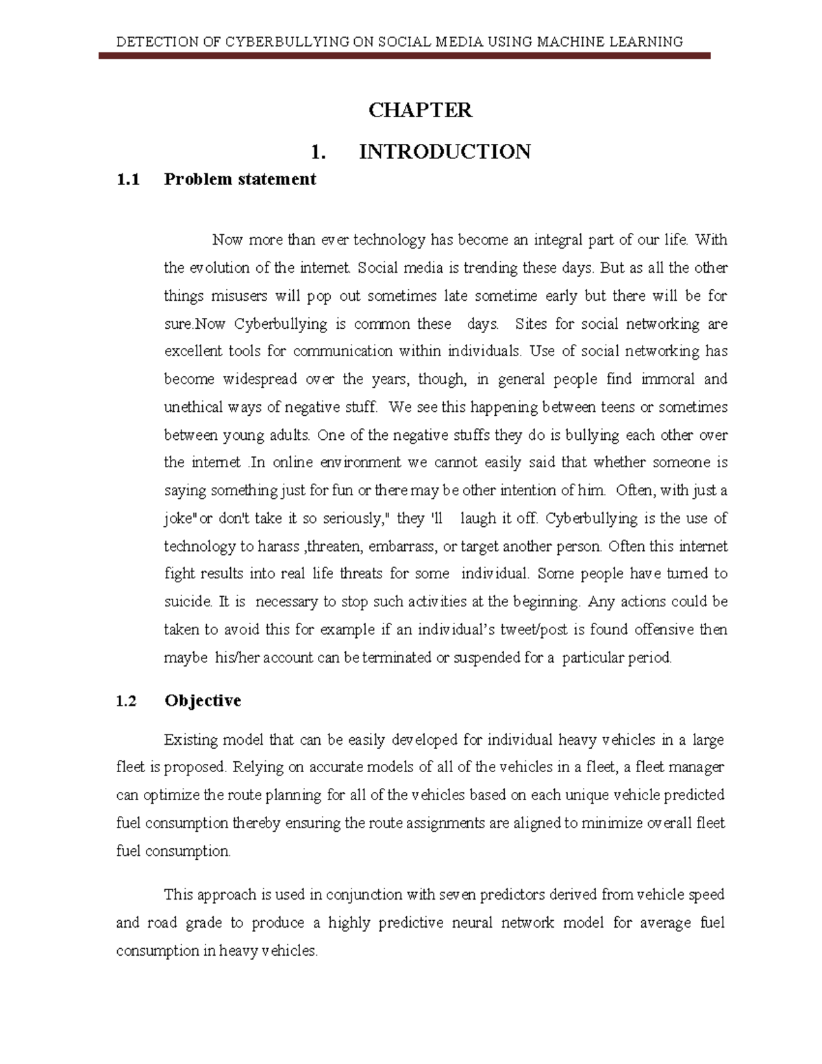 10th batch - CHAPTER 1. INTRODUCTION 1 Problem statement Now more than ...