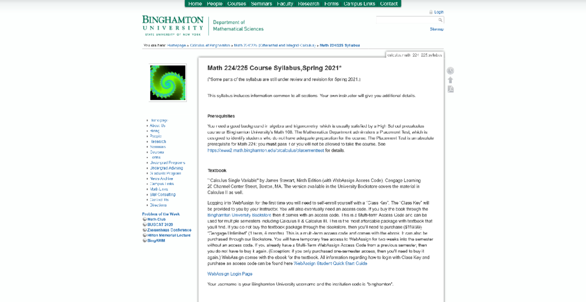 Screenshot 2021-03-08 Math 224 225 Syllabus [Binghamton University ...
