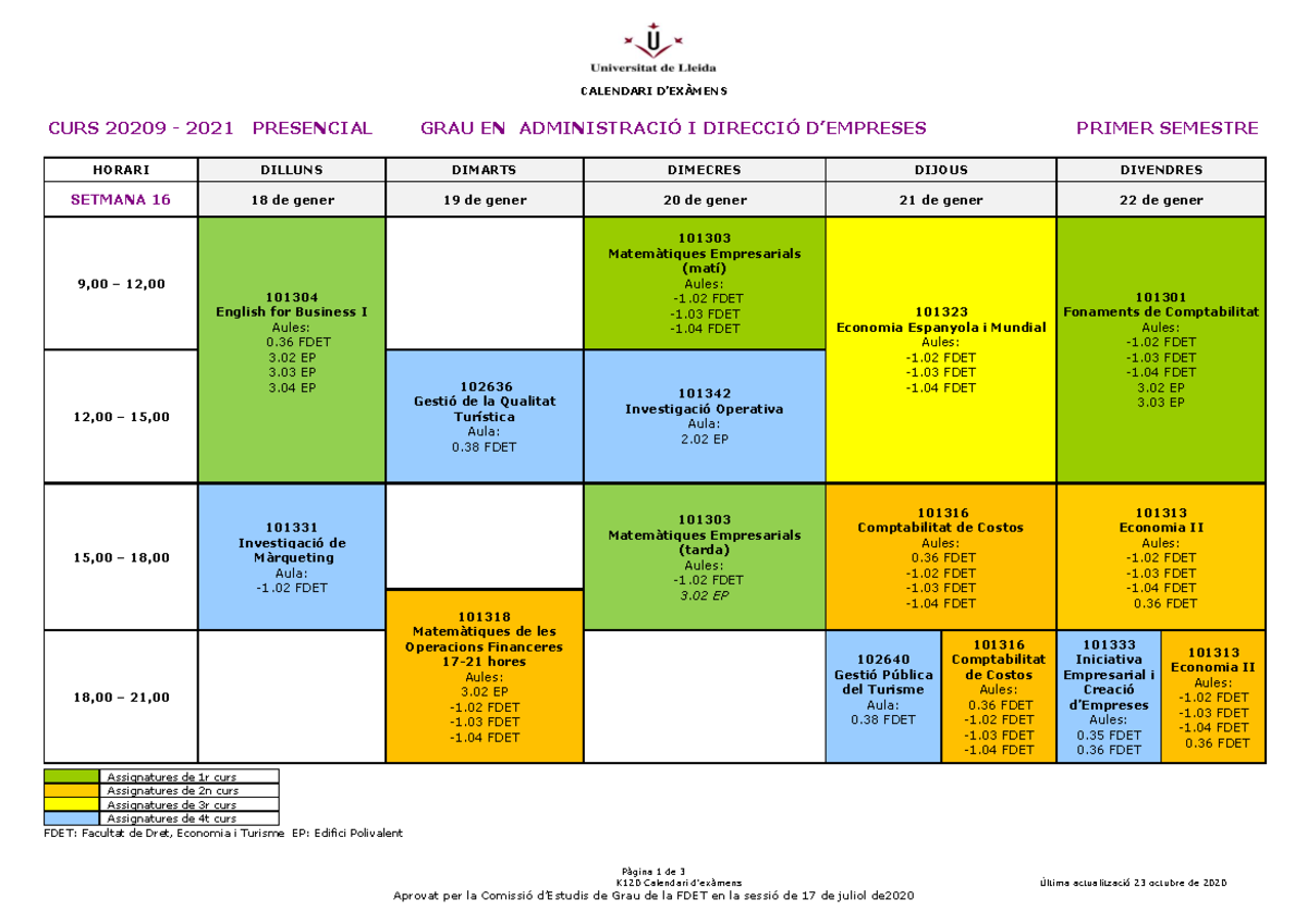 CALENDARIO EXAMENS ADES visual data 4