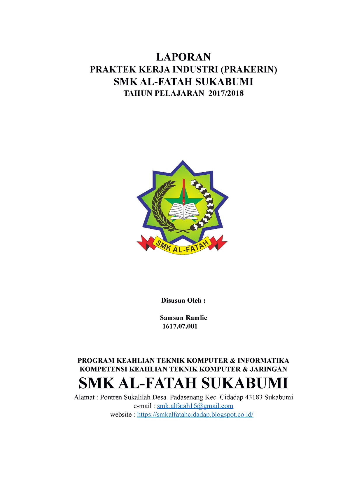 Laporan Praktek Kerja Industri Prakerin - Jaringan Komputer - Studocu