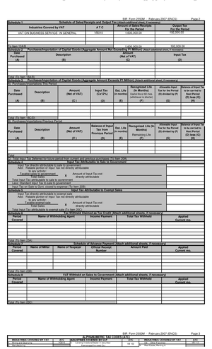 VAT November PART 2 - BIR Form 2550M - February 2007 (ENCS) Page 2 ...