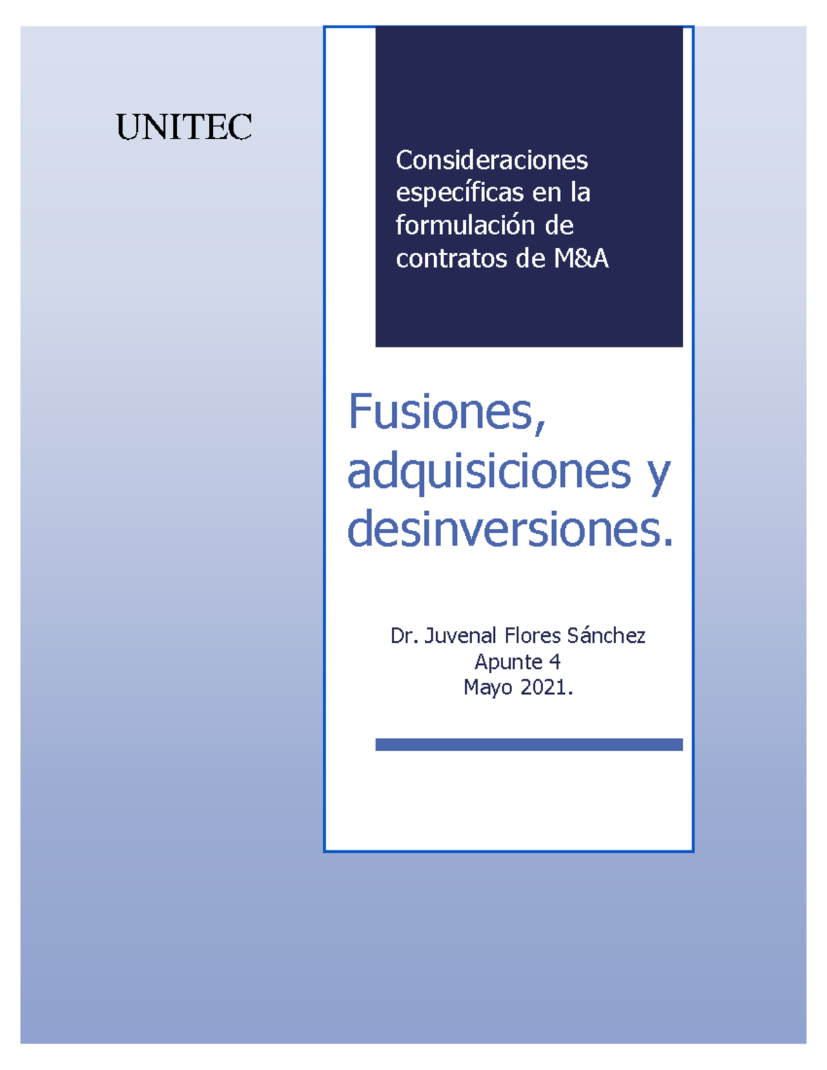 Fusiones Adq Des 4 - Consideraciones Espec椃Āficas En La Formulaci漃Ān De ...