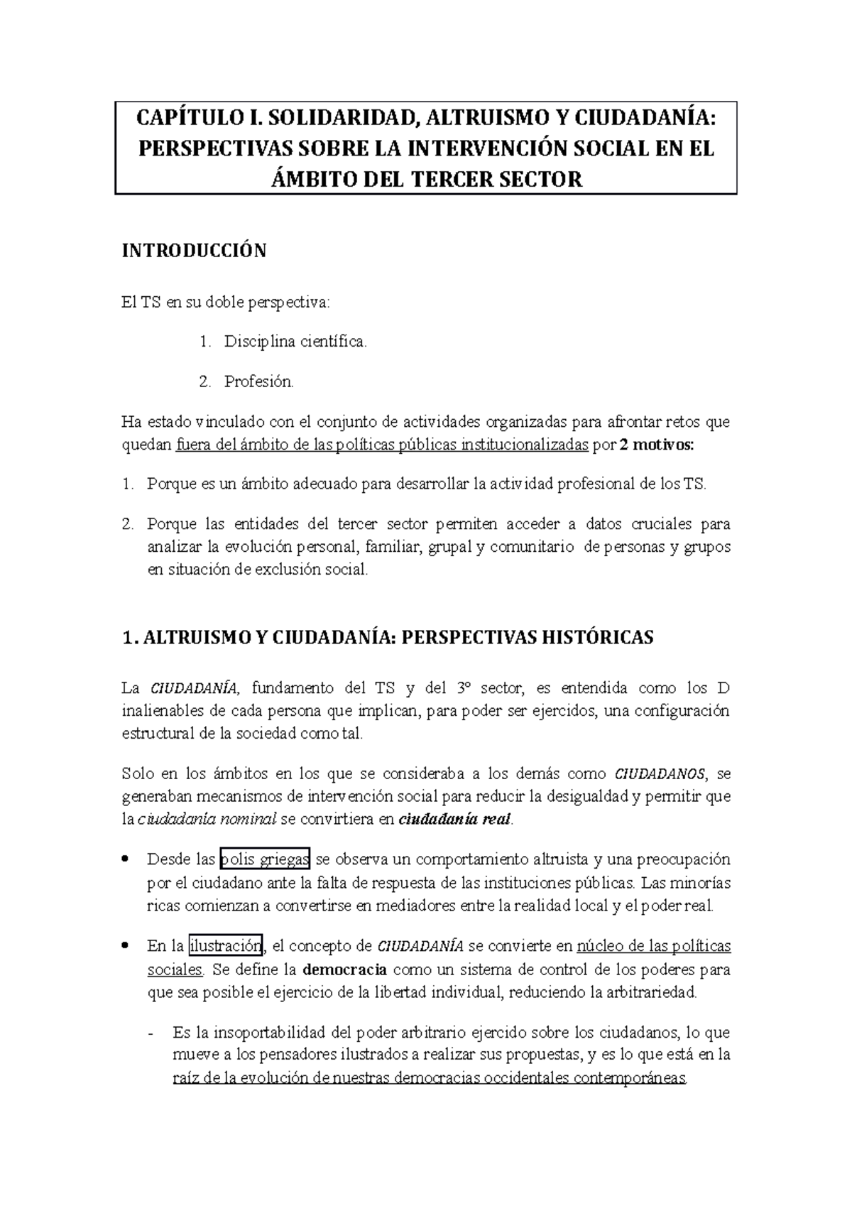 Temario Completo - apuntes de la asignatura de trabajo social , TERCER ...