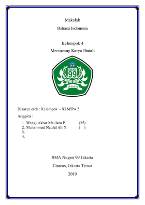 Makalah Presentasi Ilmiah - PRESENTASI ILMIAH DISUSUN OLEH: RIZKY ADI S ...