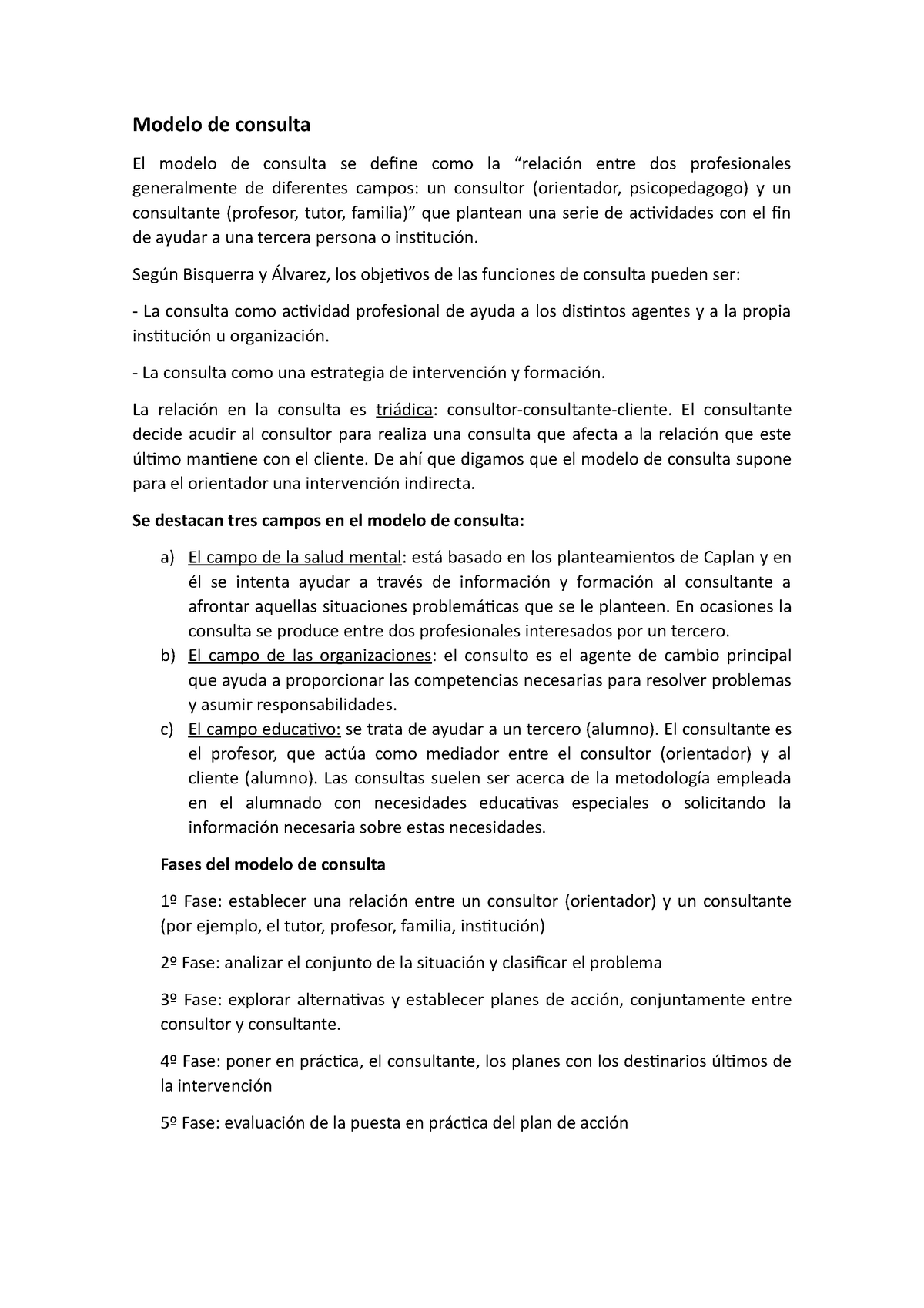 Tema 4. Modelo de consulta - Modelo de consulta El modelo de consulta se  define como la “relación - Studocu