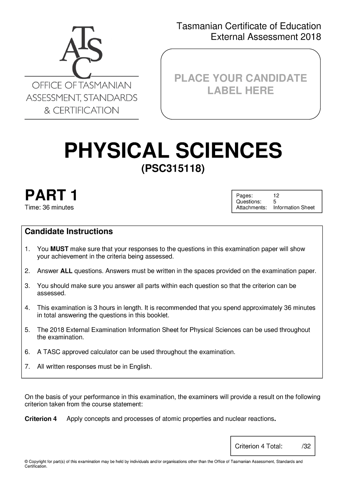 Integrated-Physical-Sciences Zertifizierungsfragen | Ccsmusic