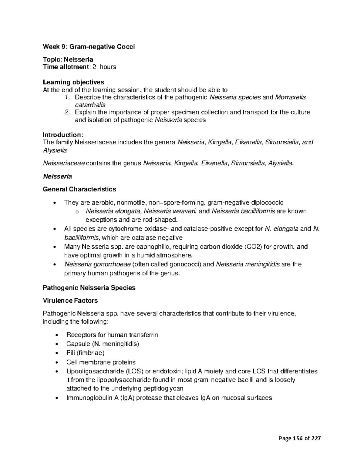 IV. Lesson 2 - CLINICAL BACTERIOLOGY - Page 156 of 227 Week 9: Gram ...