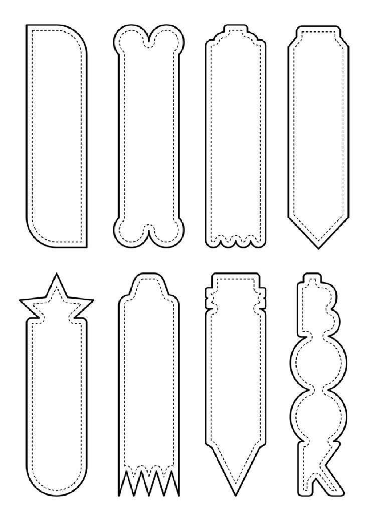 Blank Bookmarks - 10 Free PDF Printables Printablee - General education ...