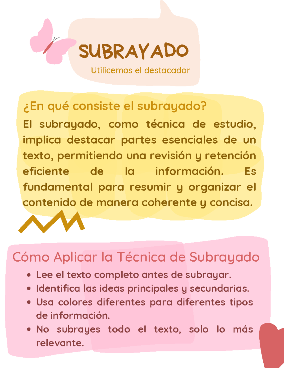 Apoyo lenguaje - SUBRAYADO Utilicemos el destacador ¿En qué consiste el ...