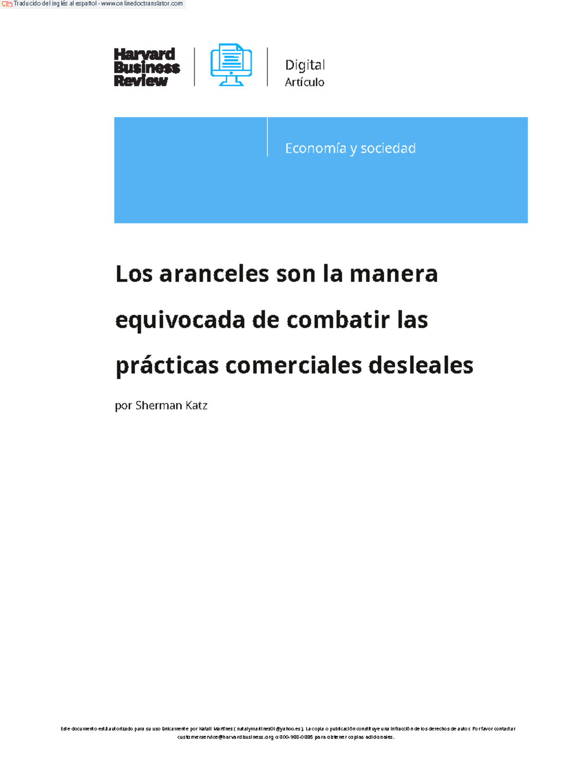 Tariffs Are the Wrong Way to Fight Unfair Trade Practices.en ESPAÑOL ...