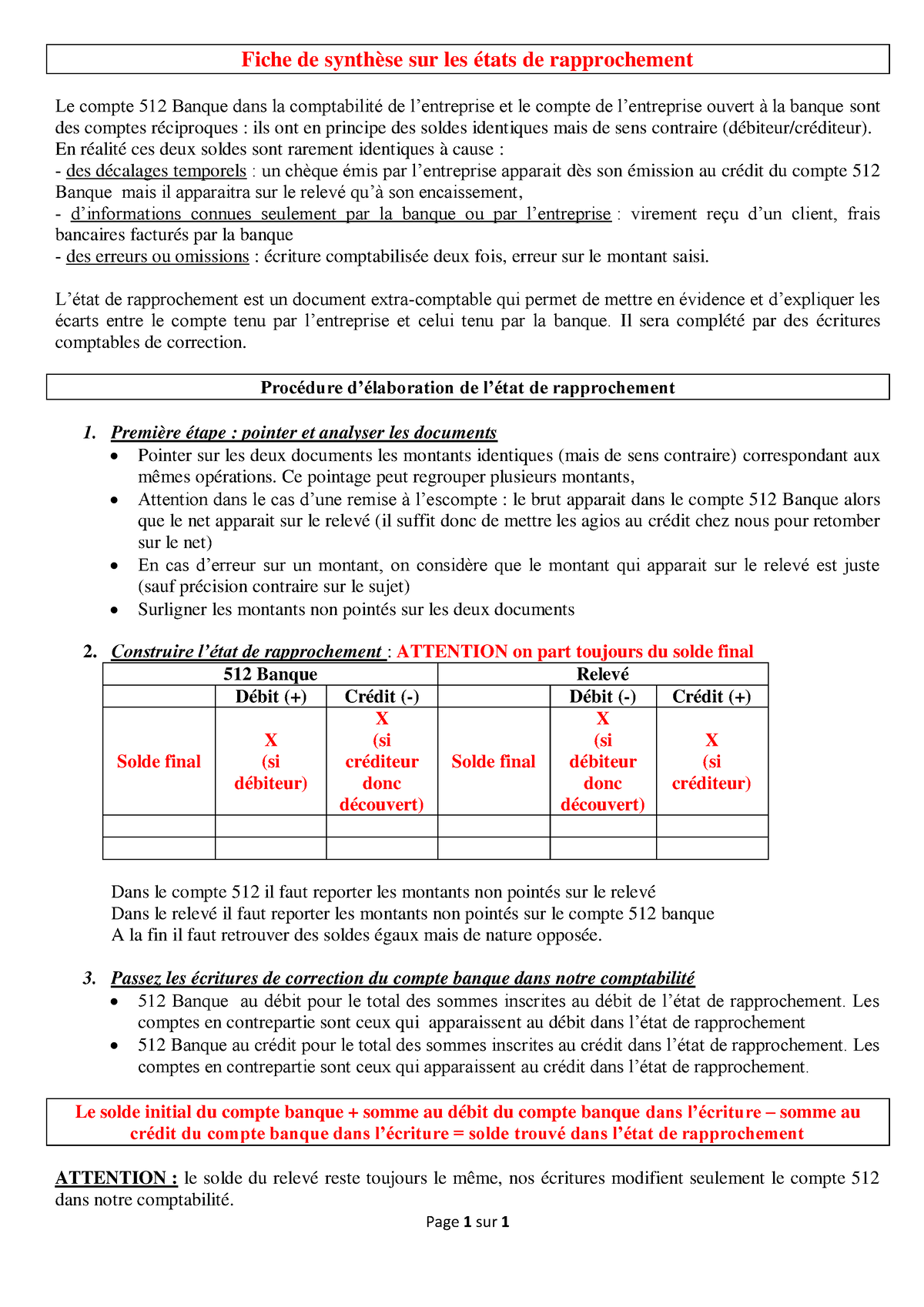 Fiche - Les États De Rapprochement - Page 1 Sur 1 Fiche De Synthèse Sur ...