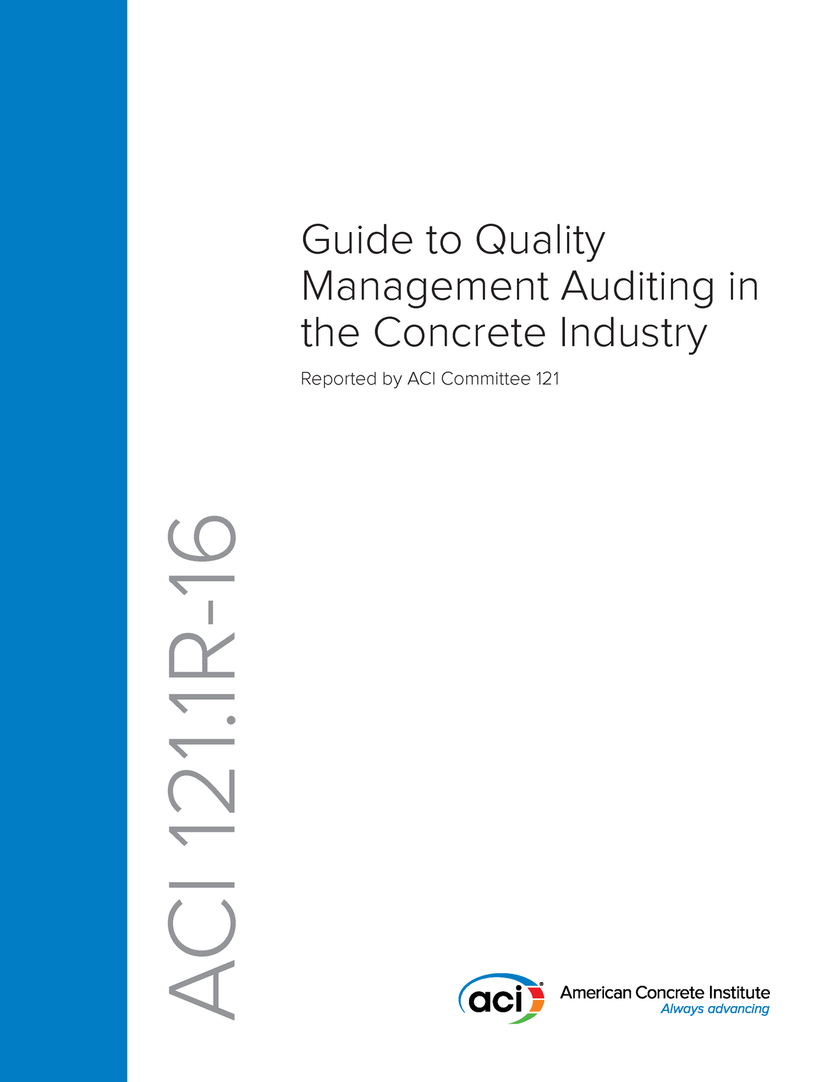 ACI 121 - gu fyfv - Guide to Quality Management Auditing in the ...