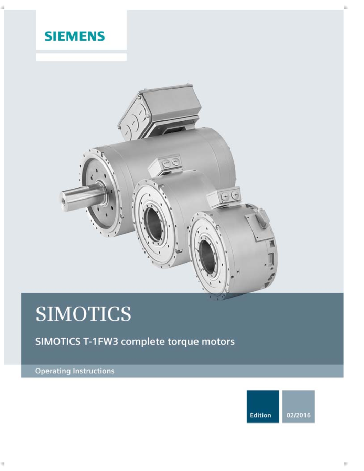 1FW3 complete torque motors Simotics. D...fety instructions - Plc1501 ...