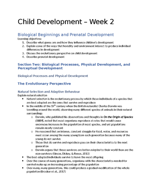 2040A Child Development Week 4 - Week 4 – Cognitive Developmental ...