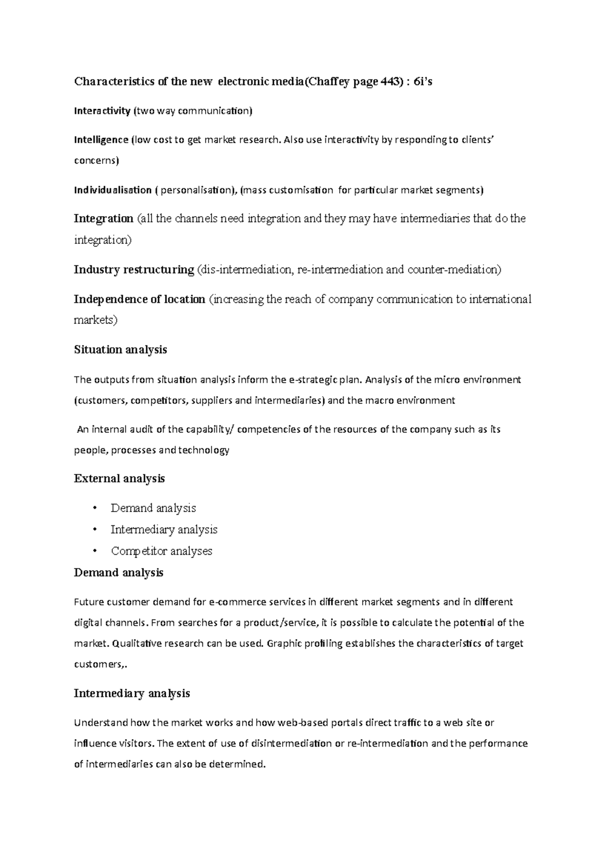 Characteristics of the new electronic media - Also use interactivity by ...