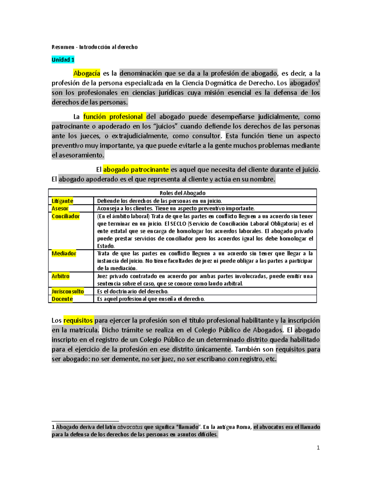 Resumen Introducción Al Derecho - Resumen - Introducción Al Derecho ...