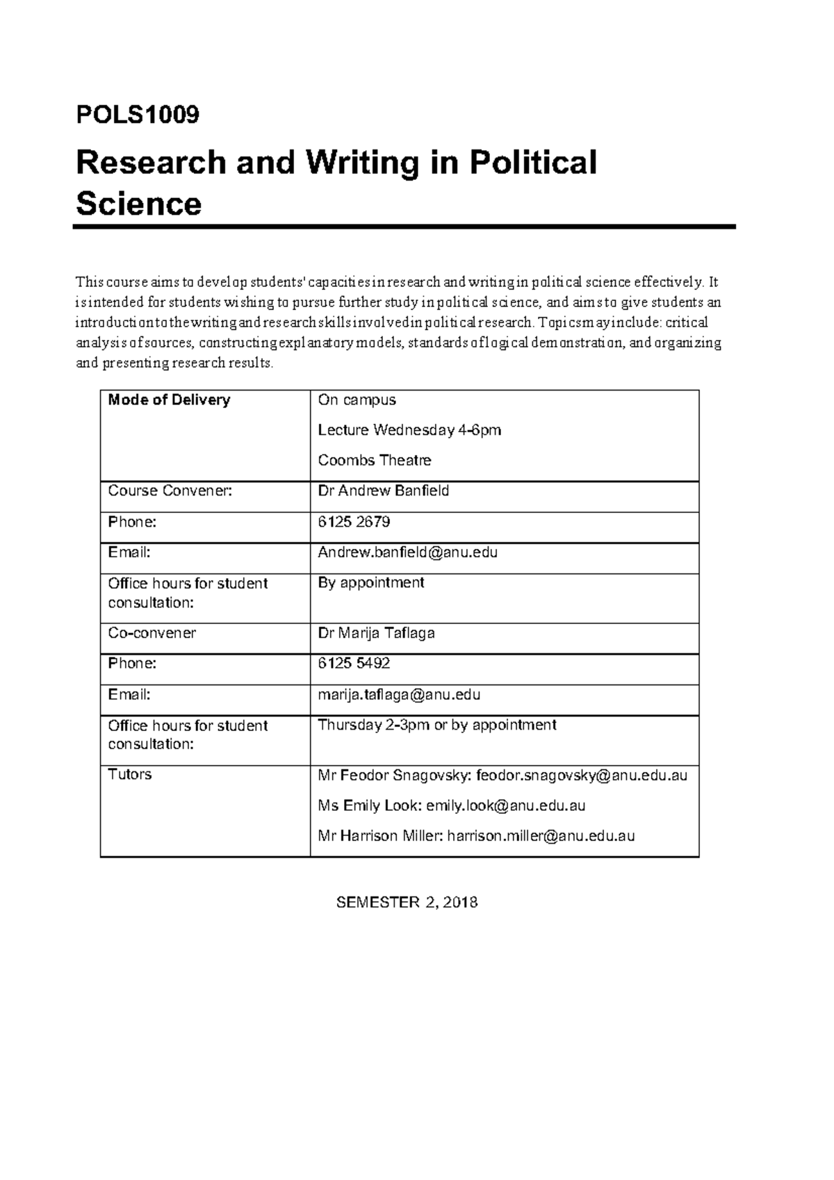 political science essay outline