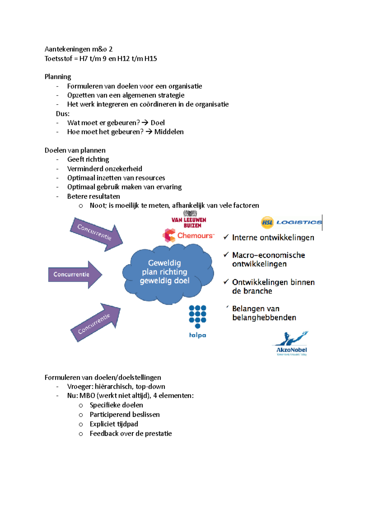 Aantekeningen M&o2 - Aantekeningen M&o 2 Toetsstof = H7 T/m 9 En H12 T ...