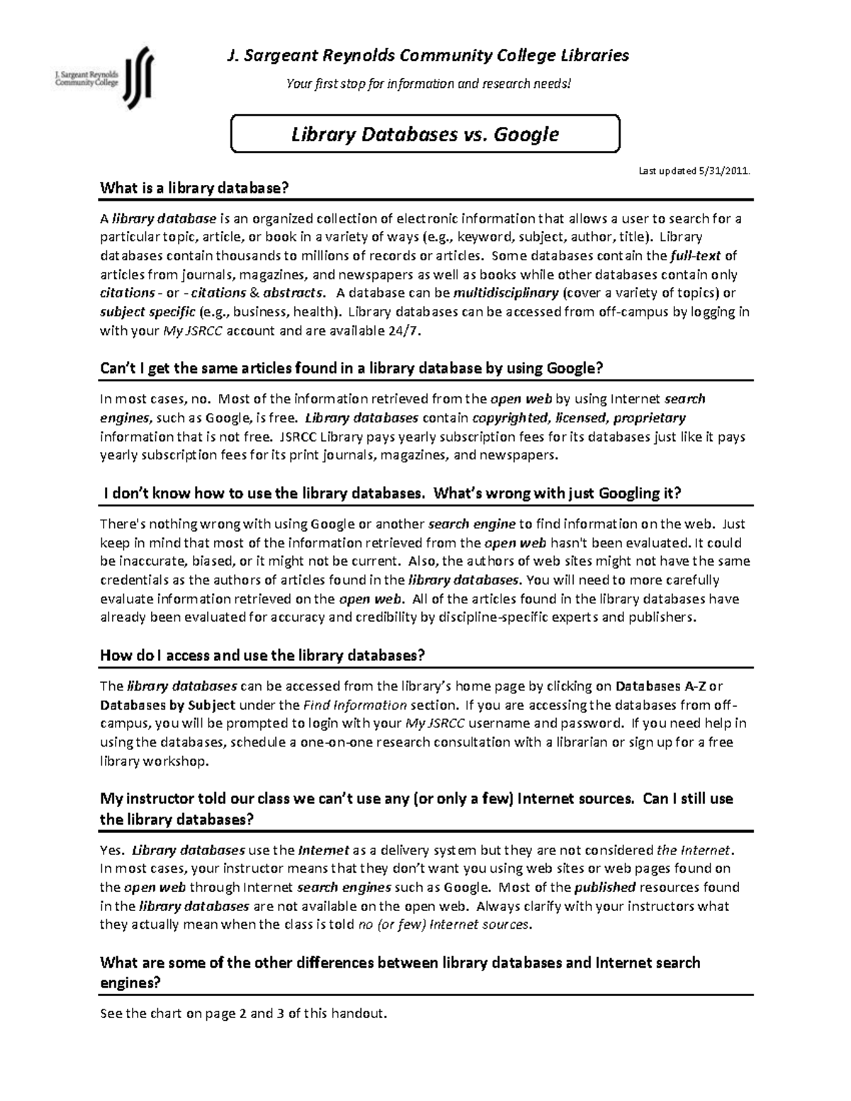 google vs library essay