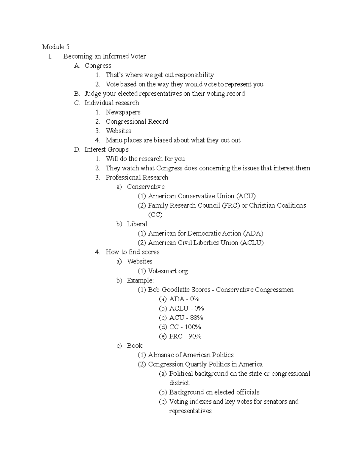 research paper becoming an informed voter assignment instructions