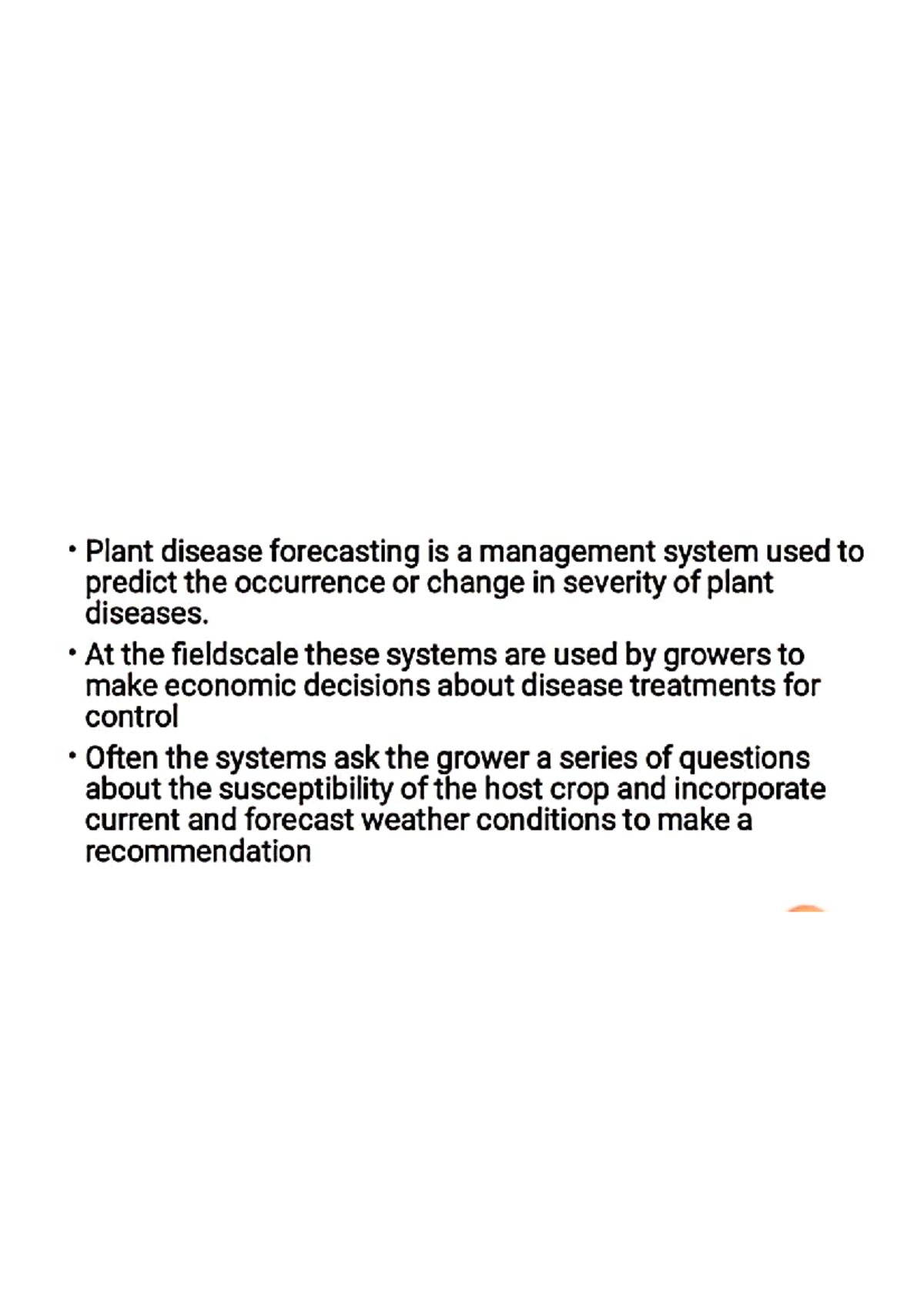 Disease forecasting in plants General microbiology Studocu