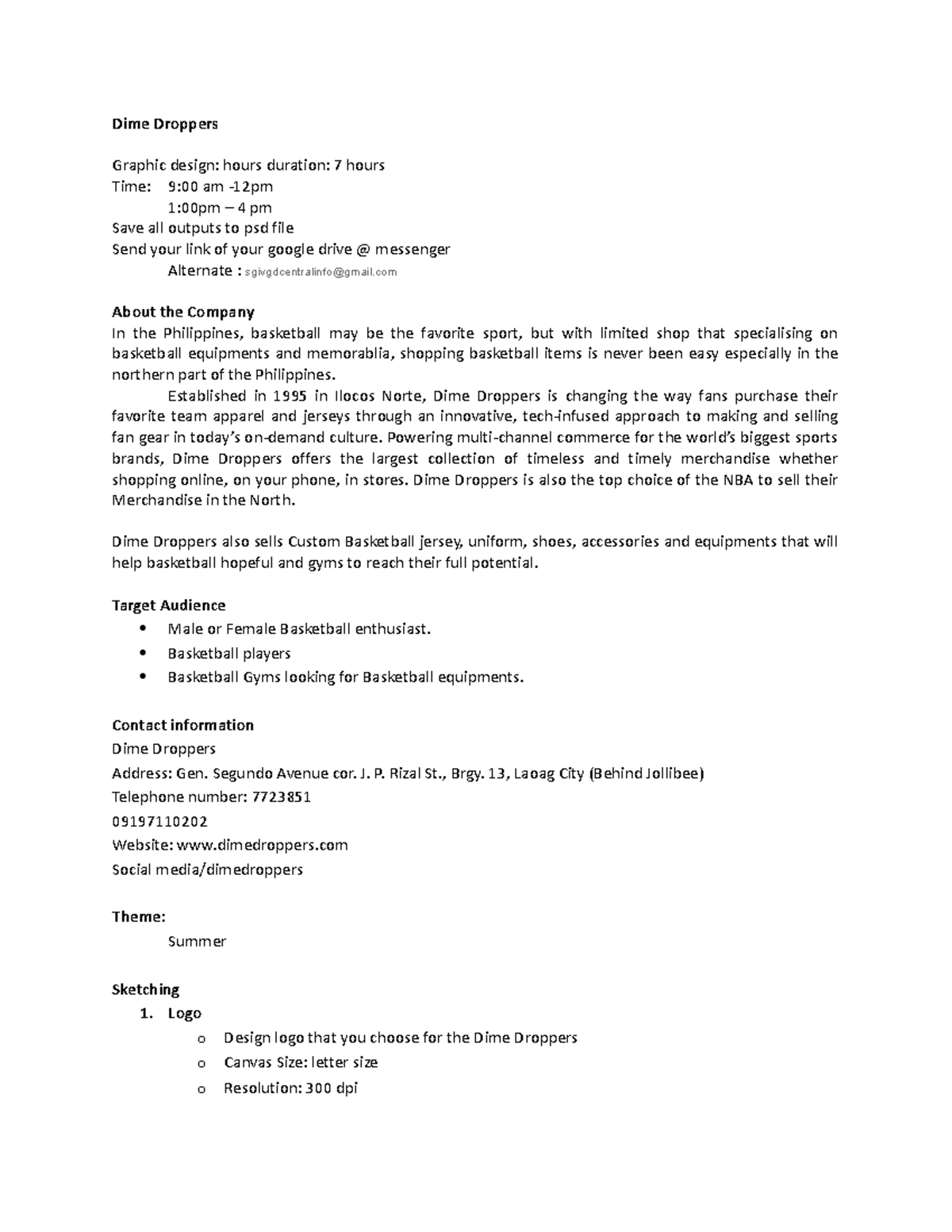 Dime Droppers day 3 - adds - Dime Droppers Graphic design: hours ...