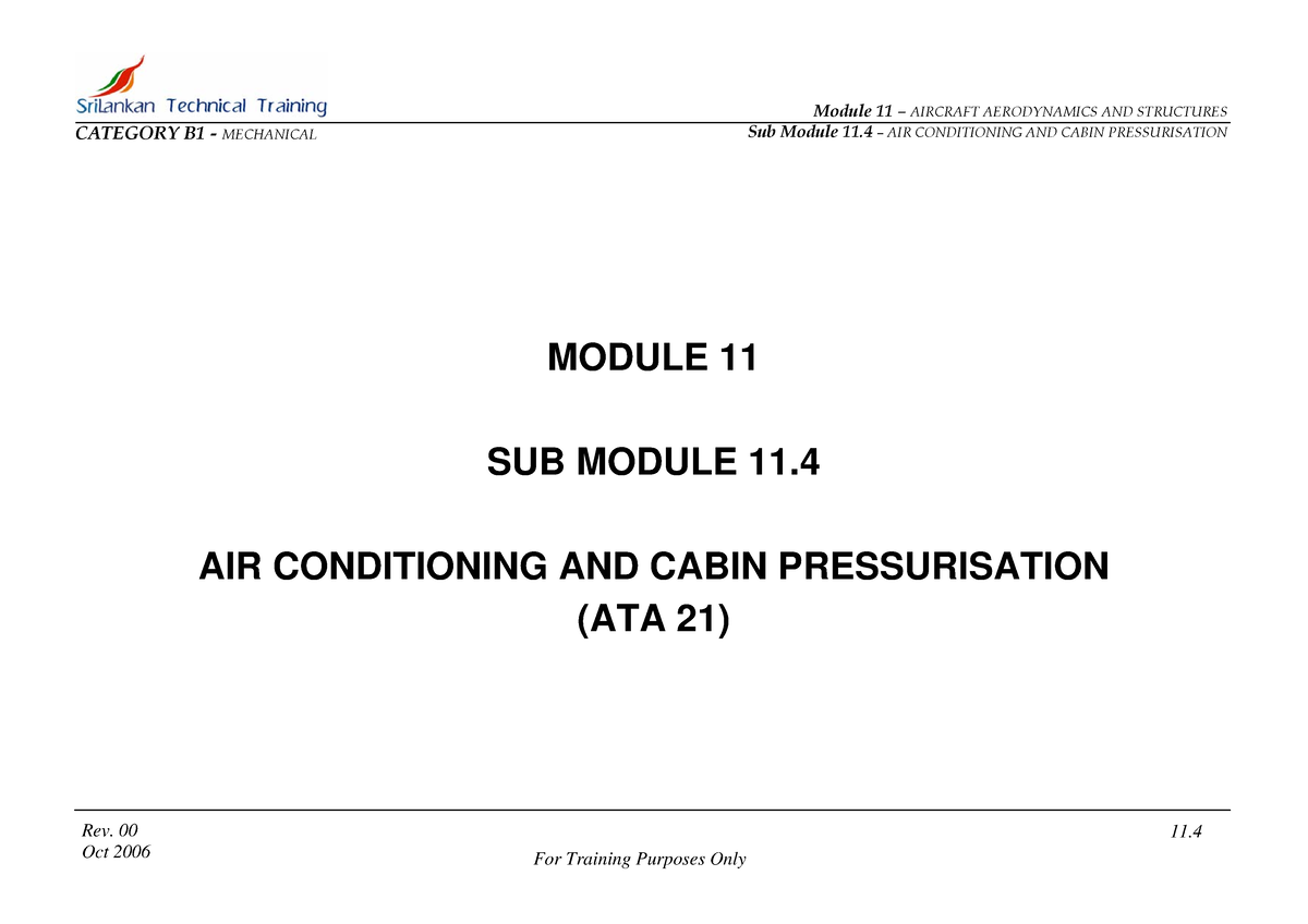 Module 11.4 B1 Rev 00 - CATEGORY B1 - MECHANICAL Sub Module 11 ñ AIR ...