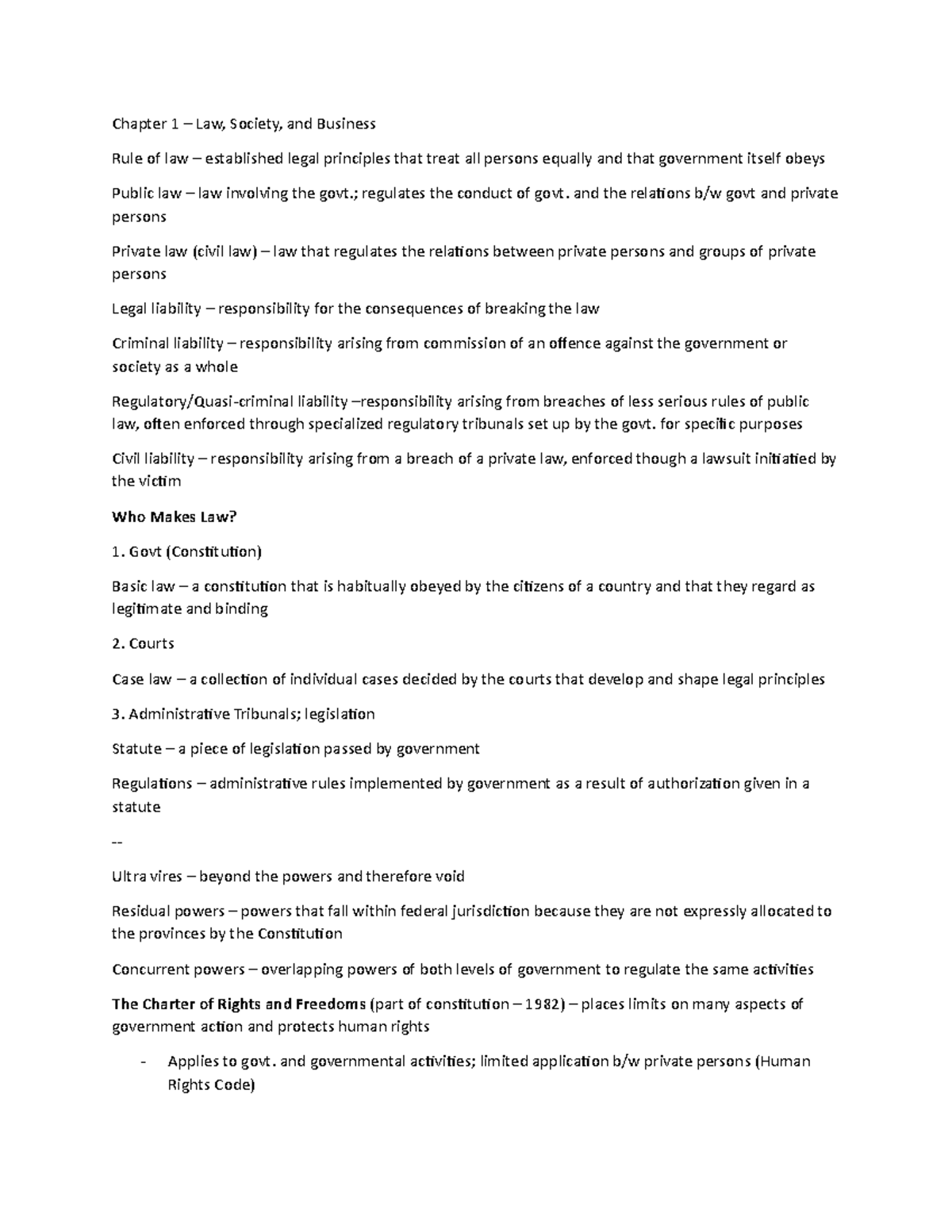Midterm Notes - Combination of textbook and in class lecture - Chapter ...