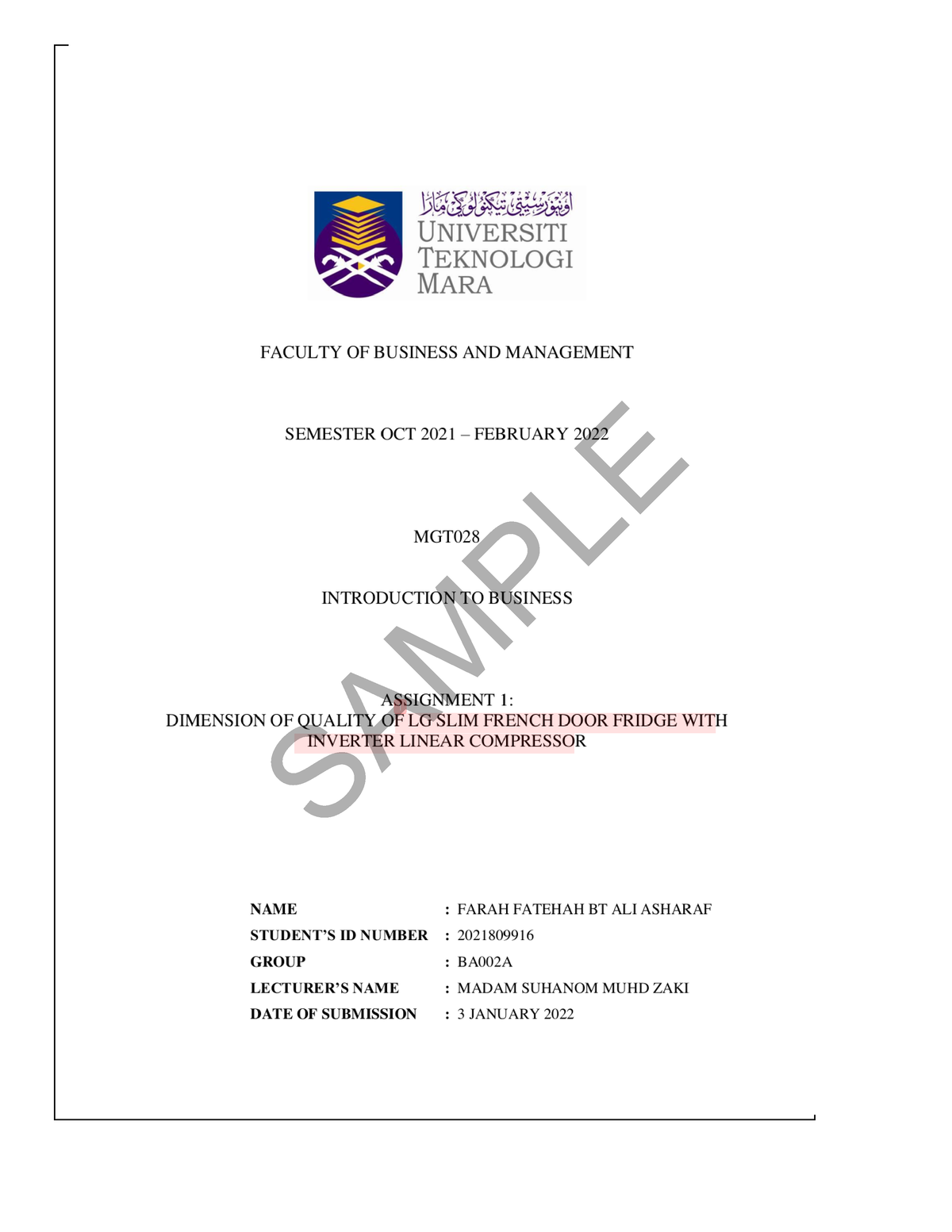 university assignment similarity