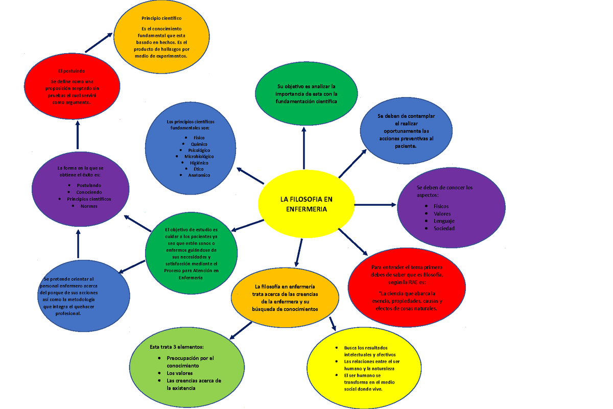 Mapa Conceptual Filosofia en enfermeria. ¿Que es la filosofía de  enfermería? Entérate aquí - Studocu