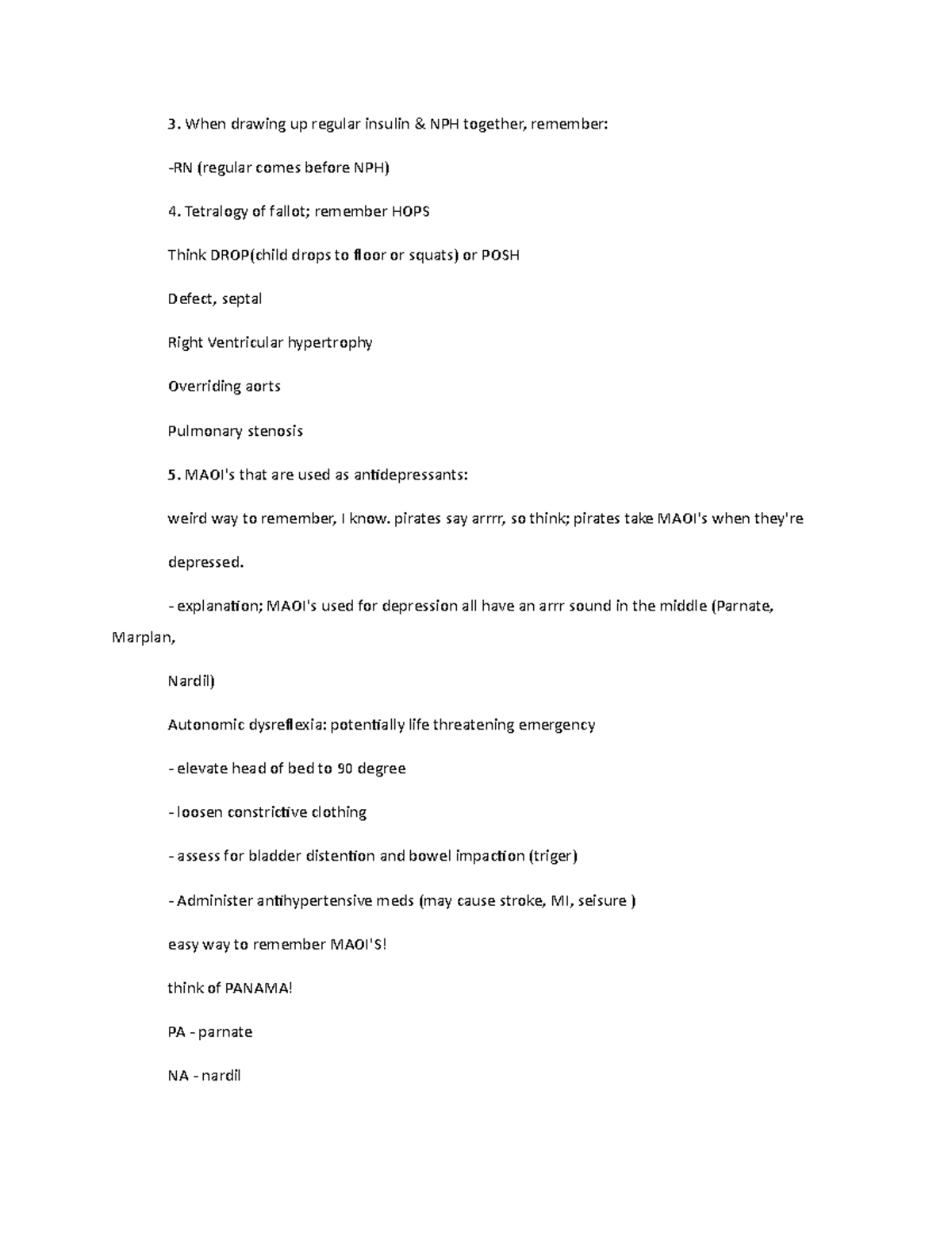 Nclex Study Guide 3 When drawing up regular insulin & NPH together