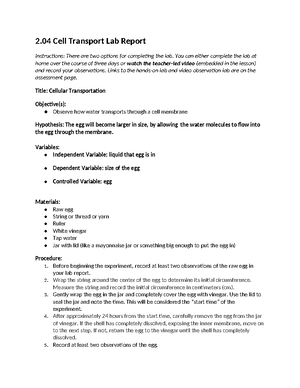 BSC2010 C Exam 5 review - BSC 2010C - Studocu