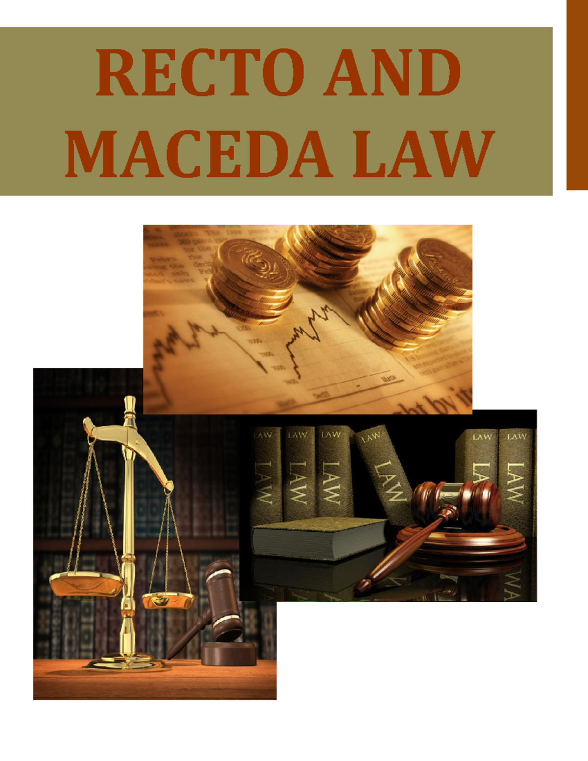 Recto and Maceda Law RECTO AND MACEDA LAW MACEDA LAW REPUBLIC ACT