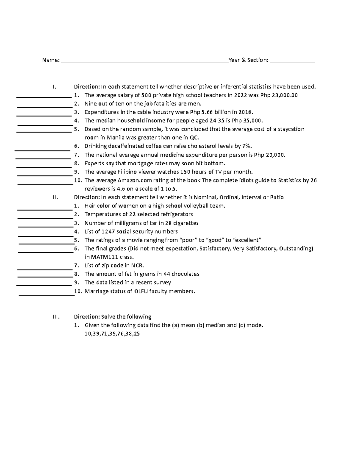 Midterm Quiz 1 530950510 Name